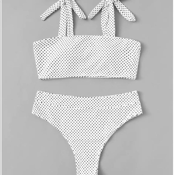 Polka Dot High Leg Bikini - Picture 4 of 6